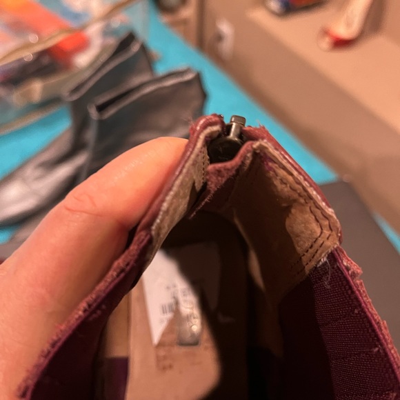 Boots color red , 2 inches heels almost new , I wear twice.Arizona is hot for 👢 - Picture 10 of 11